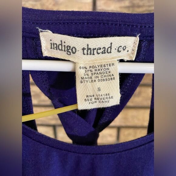Indigo thread‎ tank top - Picture 2 of 6